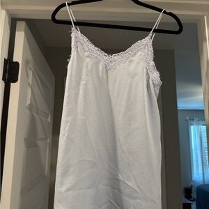 Love Lace-Trim Satin Slip - Light Lavender